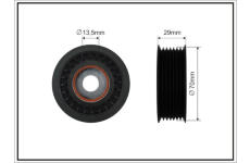 Vratná/vodiaca kladka rebrovaného klinového remeňa CAFFARO 489-99