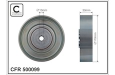 Vratná/vodicí kladka, klínový žebrový řemen CAFFARO 500099