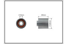 Obehová/vodiaca kladka ozubeného remeňa CAFFARO 500117