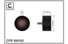 Vratná/vodiaca kladka rebrovaného klinového remeňa CAFFARO 500162