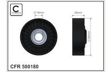 Vratna/vodici kladka, klinovy zebrovy remen CAFFARO 500180