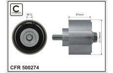 Vratná/vodicí kladka, klínový žebrový řemen CAFFARO 500274