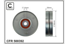 Vratná/vodiaca kladka rebrovaného klinového remeňa CAFFARO 500392