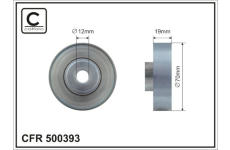 Vratná/vodiaca kladka rebrovaného klinového remeňa CAFFARO 500393