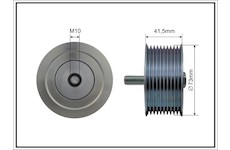 Vratná/vodicí kladka, klínový žebrový řemen CAFFARO 500573