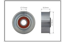 Napínacia kladka rebrovaného klinového remeňa CAFFARO 500578