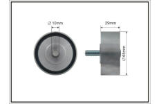 Vratná/vodicí kladka, klínový žebrový řemen CAFFARO 500720