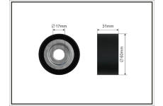 Napínacia kladka rebrovaného klinového remeňa CAFFARO 500752