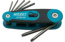 Sada zahnutých żroubováků HAZET 2115/8KH