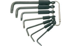 Sada zahnutých żroubováků HAZET 2115-T/7R