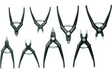 Sada klesti, pojistny krouzek HAZET 1845/8