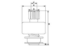 Volnobezny prevod, starter HC-Cargo F 032 131 271