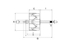 Rotor, generátor HC-Cargo F 032 139 465
