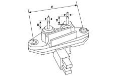 Regulátor generátoru HC-Cargo F 032 130 592