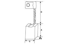 Uhlíkový kartáč, generátor HC-Cargo F 032 900 293