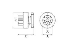 Volnobezny prevod, starter HC-Cargo F 032 139 013