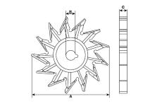 Kolo ventilátoru, generátor HC-Cargo F 032 234 490
