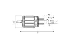 Kotva, startér HC-Cargo F 032 134 369