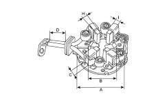 Držák, uhlíkové kartáče HC-Cargo F 032 333 967