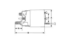 Elektromagnetický spínač, startér HC-Cargo F 032 132 944