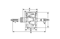 Rotor, generátor HC-Cargo F 032 238 946