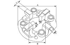 Držák, uhlíkové kartáče HC-Cargo F 032 131 185