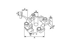 Držák, uhlíkové kartáče HC-Cargo F 032 239 781