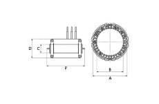 Stator, generátor HC-Cargo F 032 330 824