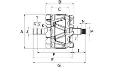 Rotor, generátor HC-Cargo F 032 335 782