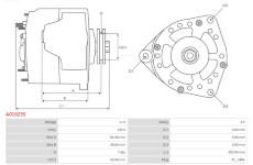 Alternátor AS-PL A01023S