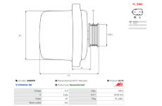 Alternátor AS-PL A0905PR - repas