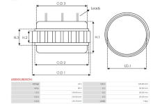 Stator, generátor AS-PL AS0001(BOSCH)