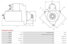 Startér AS-PL S5186(MITSUBISHI)