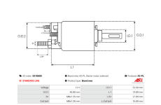Elektromagnetický spínač pre żtartér AS-PL SS1060S