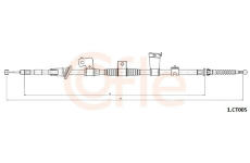 Tažné lanko, parkovací brzda COFLE 1.CT005