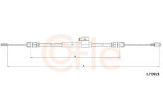 Tažné lanko, parkovací brzda COFLE 1.FD021