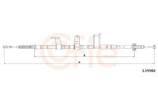 Tažné lanko, parkovací brzda COFLE 1.HY006