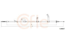 Tažné lanko, parkovací brzda COFLE 92.1.KI027