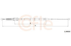 Tažné lanko, parkovací brzda COFLE 1.VK019