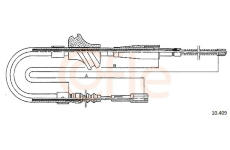 żażné lanko parkovacej brzdy COFLE 10.409