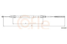żażné lanko parkovacej brzdy COFLE 10.4142