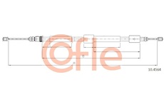 Tažné lanko, parkovací brzda COFLE 10.4564