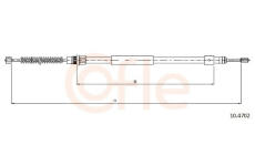 Tažné lanko, parkovací brzda COFLE 10.4702