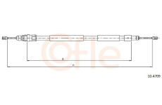 Tažné lanko, parkovací brzda COFLE 10.4709