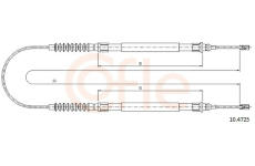 żażné lanko parkovacej brzdy COFLE 10.4725