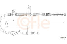 żażné lanko parkovacej brzdy COFLE 10.5157