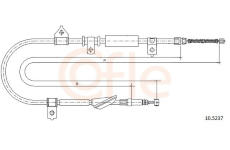 Tažné lanko, parkovací brzda COFLE 10.5237