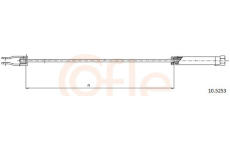 Tažné lanko, parkovací brzda COFLE 10.5253