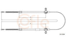 Tažné lanko, parkovací brzda COFLE 10.5264