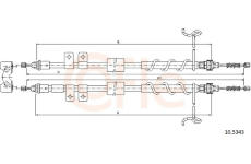 Tažné lanko, parkovací brzda COFLE 10.5343